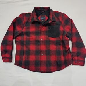 Pendleton XXL Conway Mount Hood Jacket Shacket Buffalo Red Plaid Ranch Wool